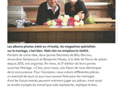 Article sur Fleurs de Saison dans Fleuriste Magazine